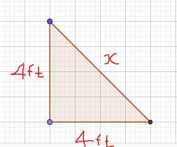 Urgent!!!!? Determine the missing length using the Pythagorean theorem. Round the-example-1