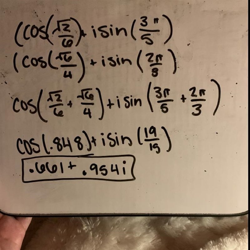 Multiply (√(2) )/(6)cis((3\pi )/(5) ) by (√(6) )/(4) cis((2\pi )/(3) )-example-1