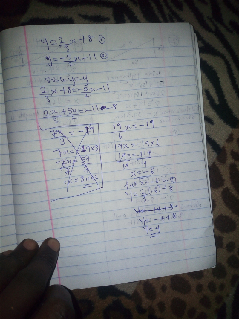 Substitution system of equations How do I solve this?-example-1