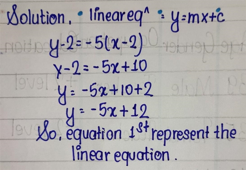 Which equation represents a linear function?-example-1