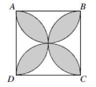 Semicircles whose centers A are the midpoints . of the sides of square ABCD are . drawn-example-1