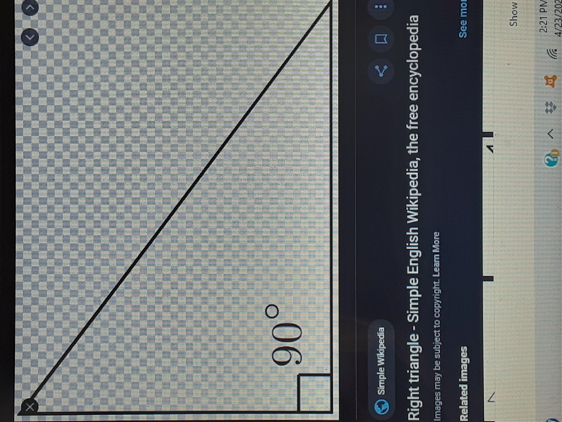 Seraphina says that △KLM is a right triangle. Is she correct? Expain.-example-1