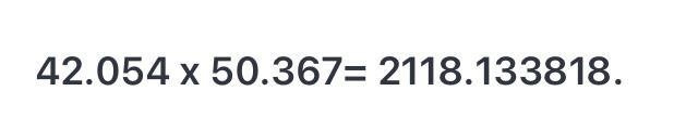 Using the Distributive Property, the expression 9.78(4.3x + 5.15) simplifies to _______ .-example-1