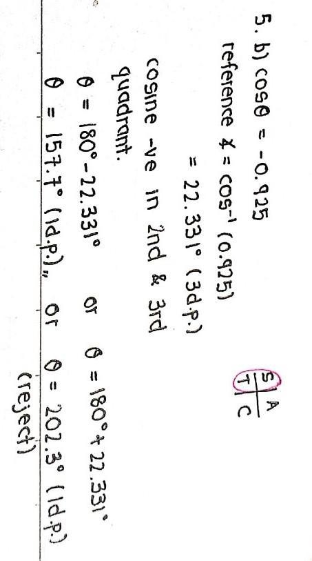 hi:) for 5(b) , I got 157.7 & 22.3 but in the answer key, the only correct answer-example-1