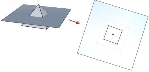 1. You have a solid rectangular pyramid made of dough. Consider the cross sections-example-1