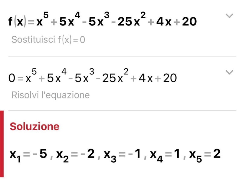 What are all of the real roots of the following polynomial? F(x)= x^5 + 5x^4-5x^3 -25x-example-1