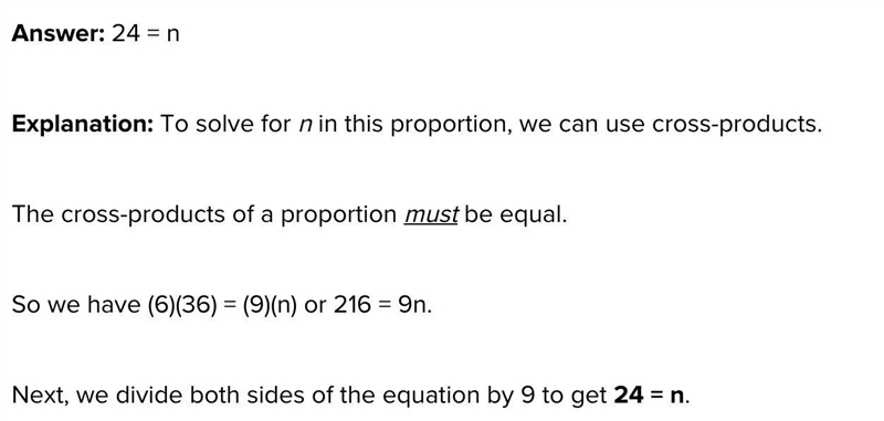 6/9=n/36 what is N? please help-example-1