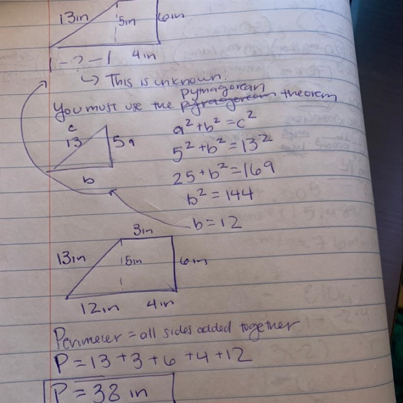 Find the perimeter of the trapezoid-example-1