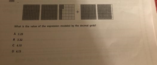 What is the value of the expression modeled by the decimal grids?-example-1