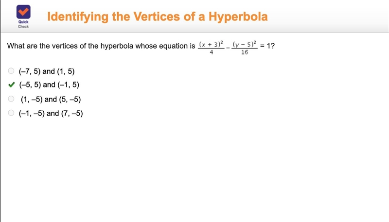 What are the vertices of the hyperbola whose equation is (x+3)^2/4-(y-5)^2/16=1-example-1