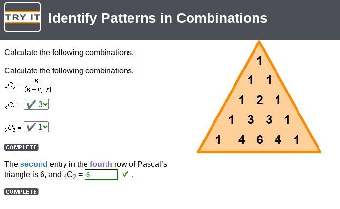 Calculate the following combinations, Calculate the following combinations.-example-1