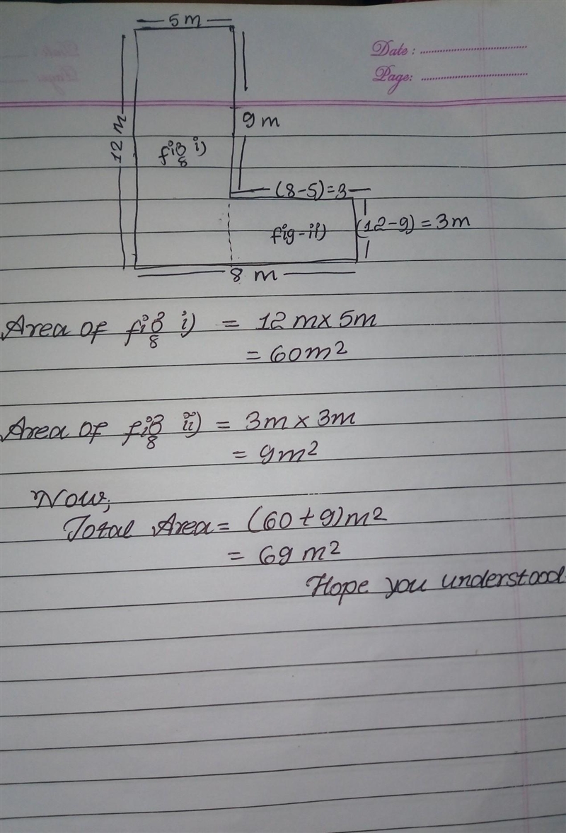 Work out the area of the shaded shape. ​-example-1