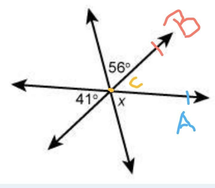 *100 POINTS* What is the measure of angle x? Enter your answer in the box.-example-1