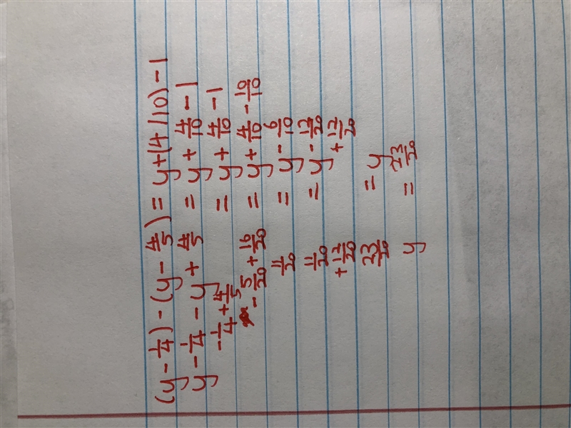 (Y-1/4)-(y-4/5)=(y+4/10)-1-example-1