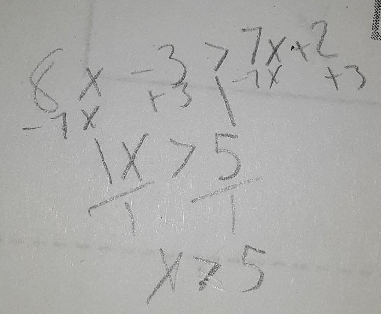 8x-3>7x+2. what is the solution?-example-1