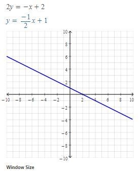 Graph the equation by plotting three points. If all three are correct, the line will-example-1