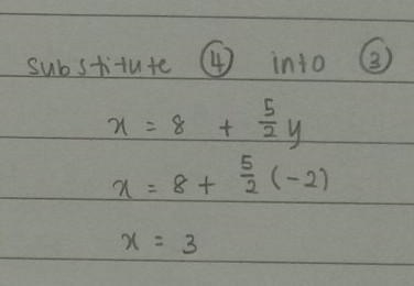 2x − 5y = 16 3x + 2y = 5 can you also explain how you did it. Thanks :)-example-2