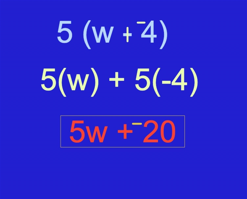 5(w-4) in distributive property​-example-1