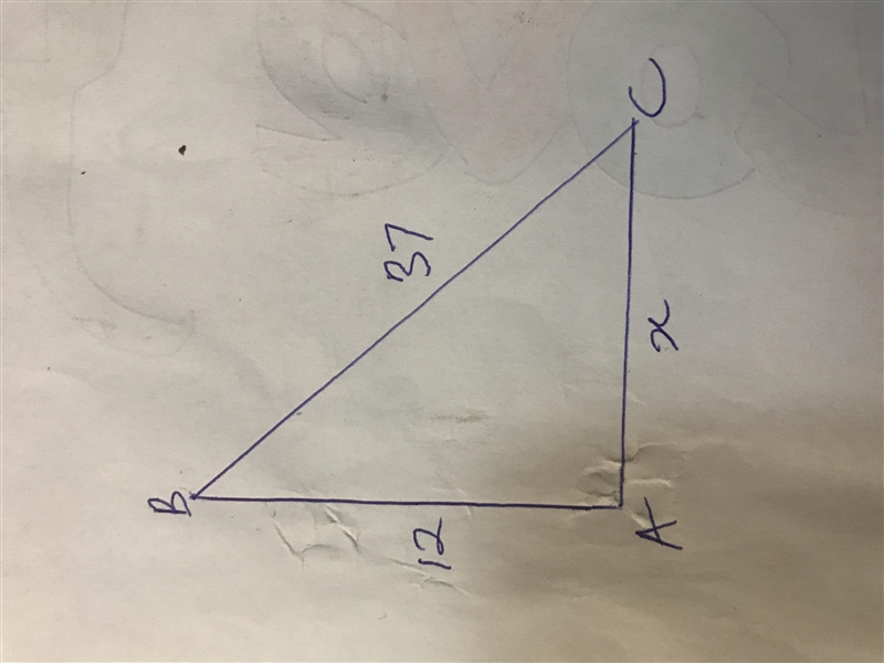 A land surveyor was measuring the distances from various points on a plot of land-example-1