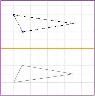 PLEASE HELP Draw the reflection of the figure over the line shown.-example-1