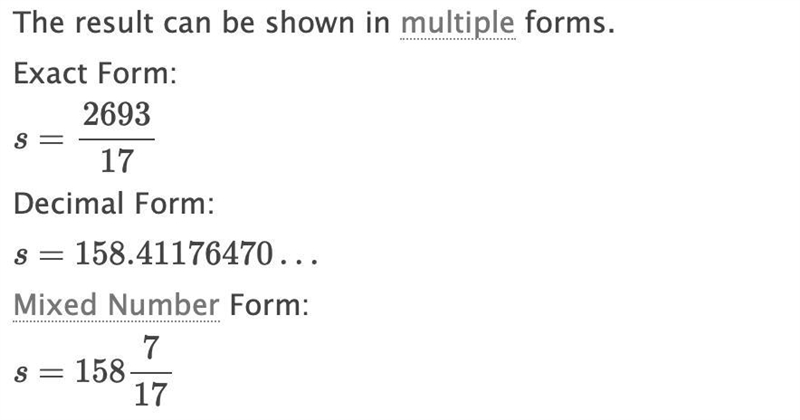 Solve for S if k=17 S=4K+7/k+90-example-2