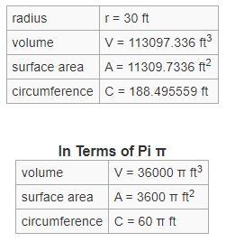 In terms of power is the volume of the sphere-example-1