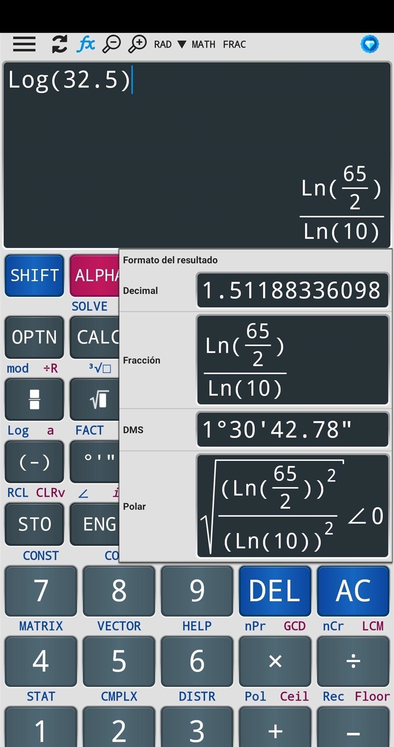 Use a scientific calculator to evaluate log 32.5 (round to the nearest hundredth). 2.51 3.48 32.5 1.51-example-1