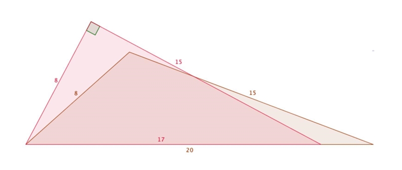 Joel wants to fence off a triangular portion of his yard for his chickens. The three-example-1