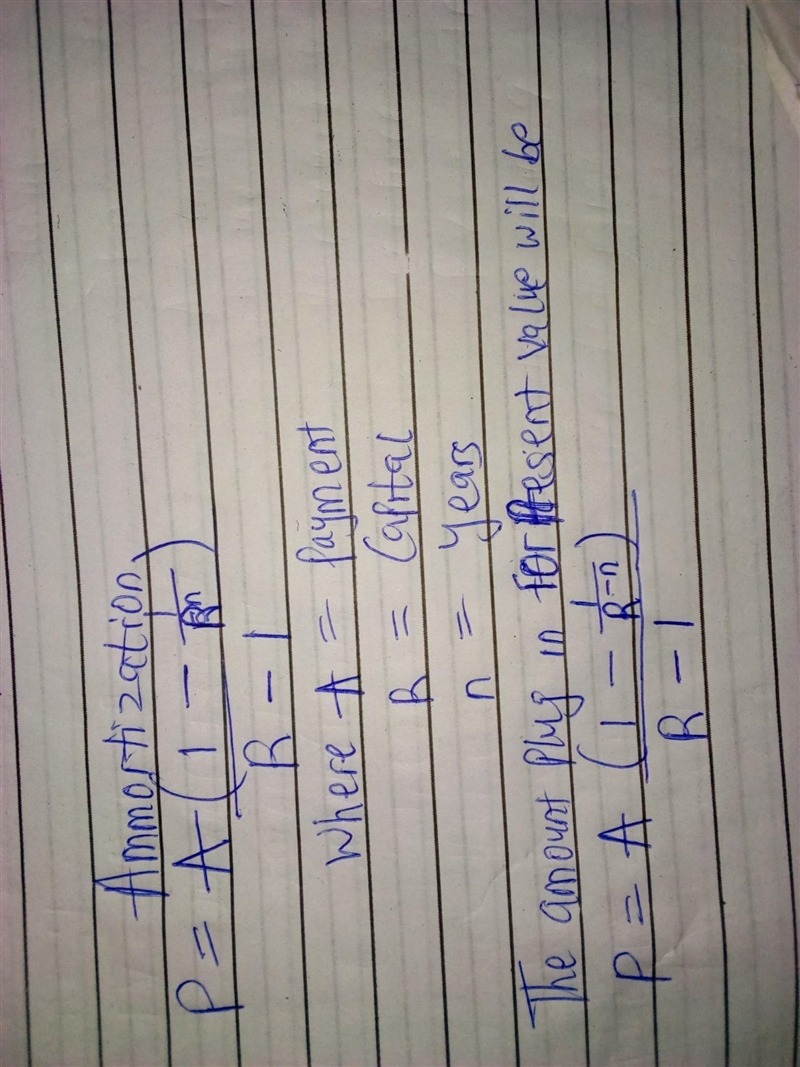 What number do you plug in for PV (present value) in the amortization formula?-example-1