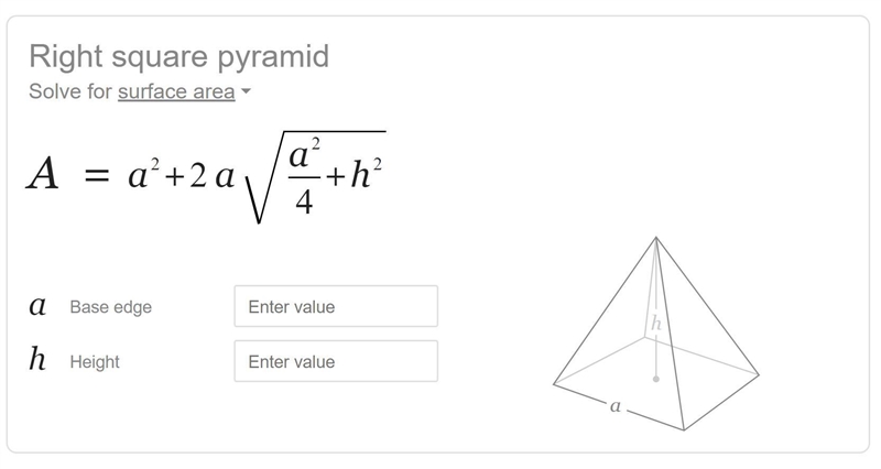 This image shows a square pyramid. What is the surface area of this square pyramid-example-1