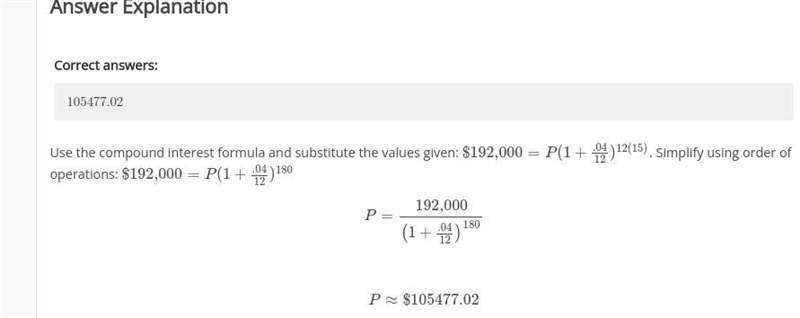 A loan is paid off in 15 years with a total of $192,000. It had a 4% interest rate-example-1