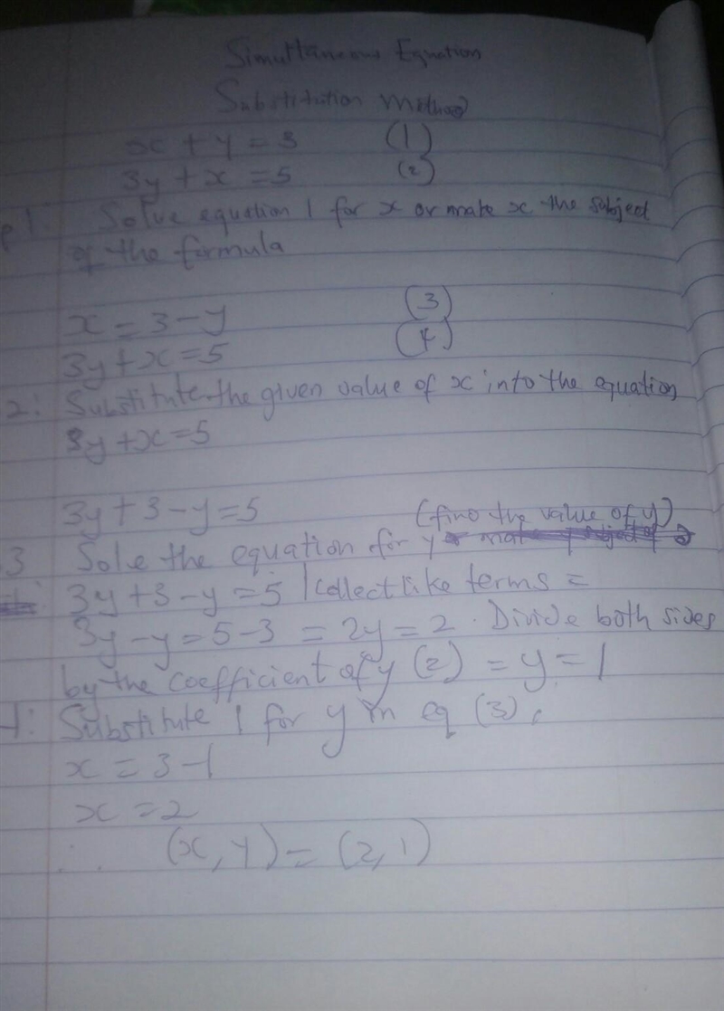 How to solve a problem using substitution method-example-1