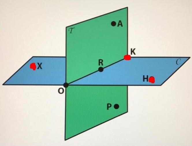 Name the plane that contains the points X,K,H. Enter your answer in the comments please-example-1