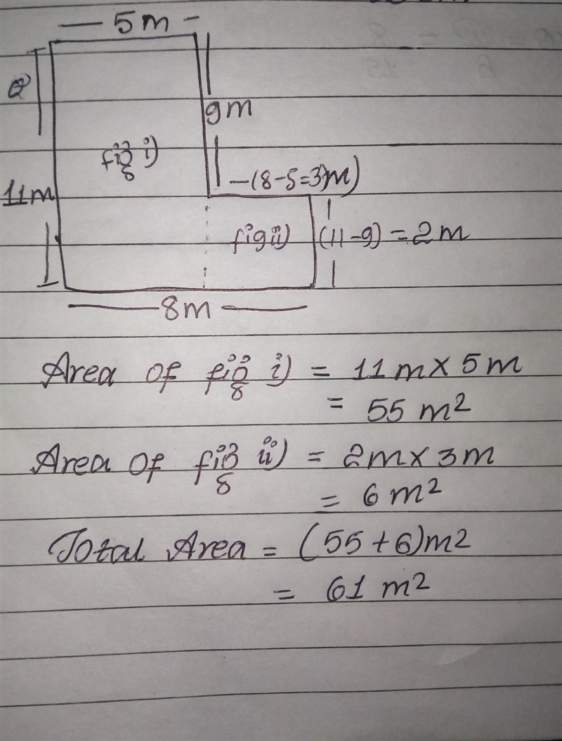 Work out the area of the shaded shape. This is the last question of my homework. ​-example-1