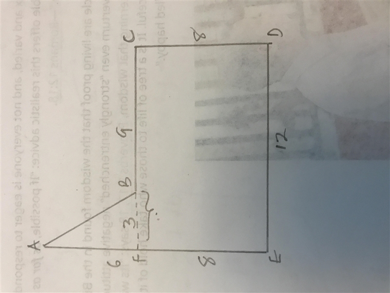 URGENT ASAP: What is the area of the irregular pentagon? A. 43 inches squared B. 105 inches-example-1