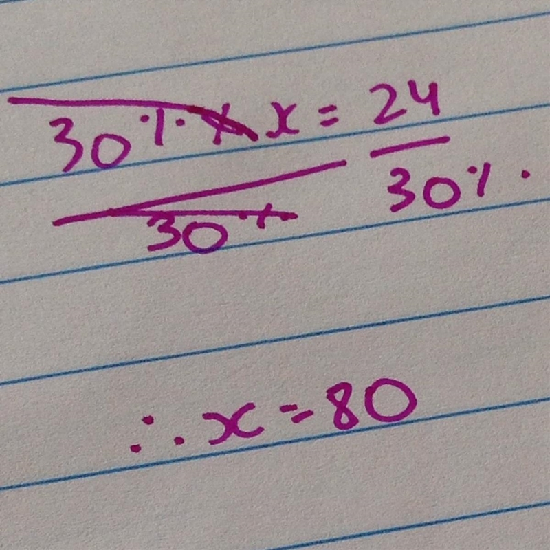 30% of what number is equal to 24?-example-1