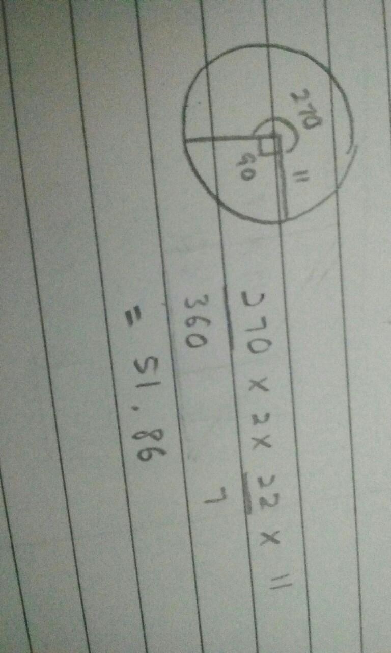 Find the arc length of the shaded sector please I don't want to fail​-example-1