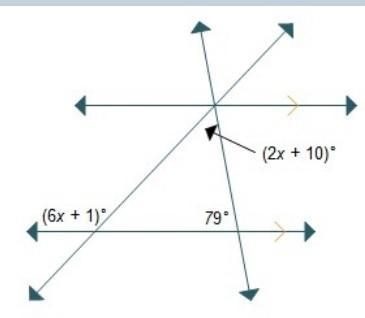 What is the value of x? D x= 2.25 DX = 11.25 0 x = 13 0 x = 22-example-1