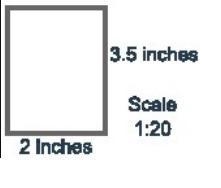 What is the area of the actual bathroom in square feet? Round your answer to the nearest-example-1