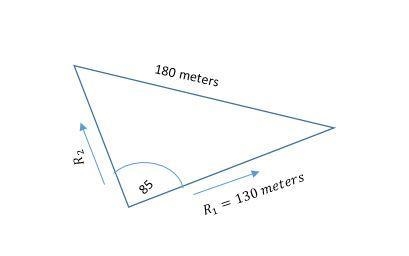 A pair of runners leaves the same starting point at the same time. The angle between-example-1