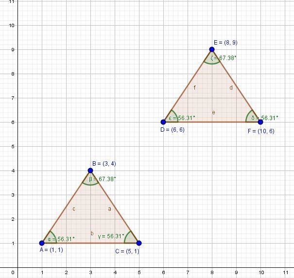 Consider the transformation of a ΔABC to produce a ΔDEF. Which sequence of transformations-example-2