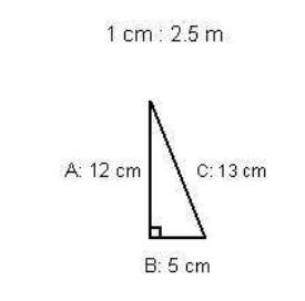 Eveline made a scale drawing of a patio she is planning to build. 1 cm 2.5 m A 12 cm-example-1