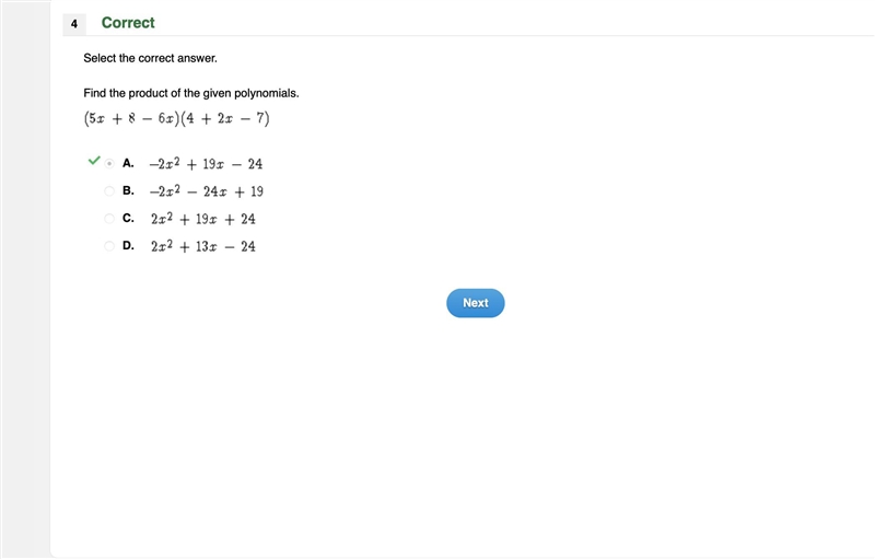 Find the product of the given polynomials-example-1