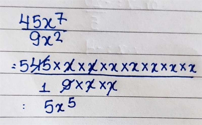 45x^7 divided by 9x^2-example-1