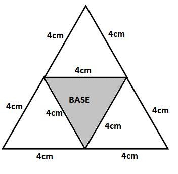 Draw nets for the following: Regular triangular pyramid with base edges and lateral-example-1