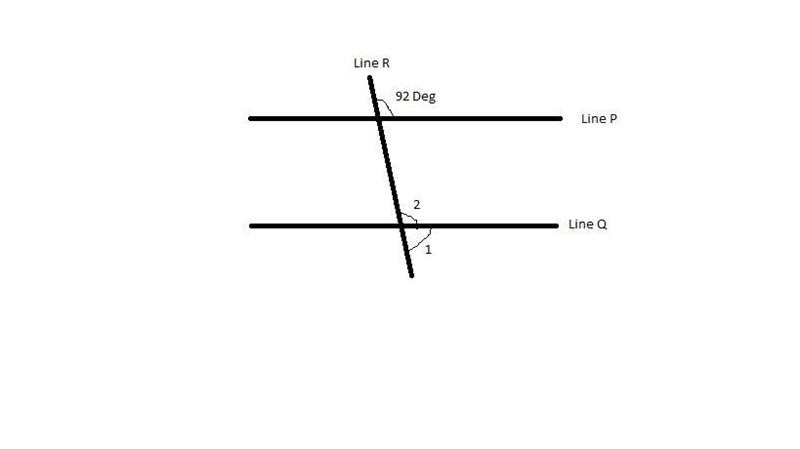 What is the measure of angle 1? 2 parallel lines are crossed by a transversal to form-example-1