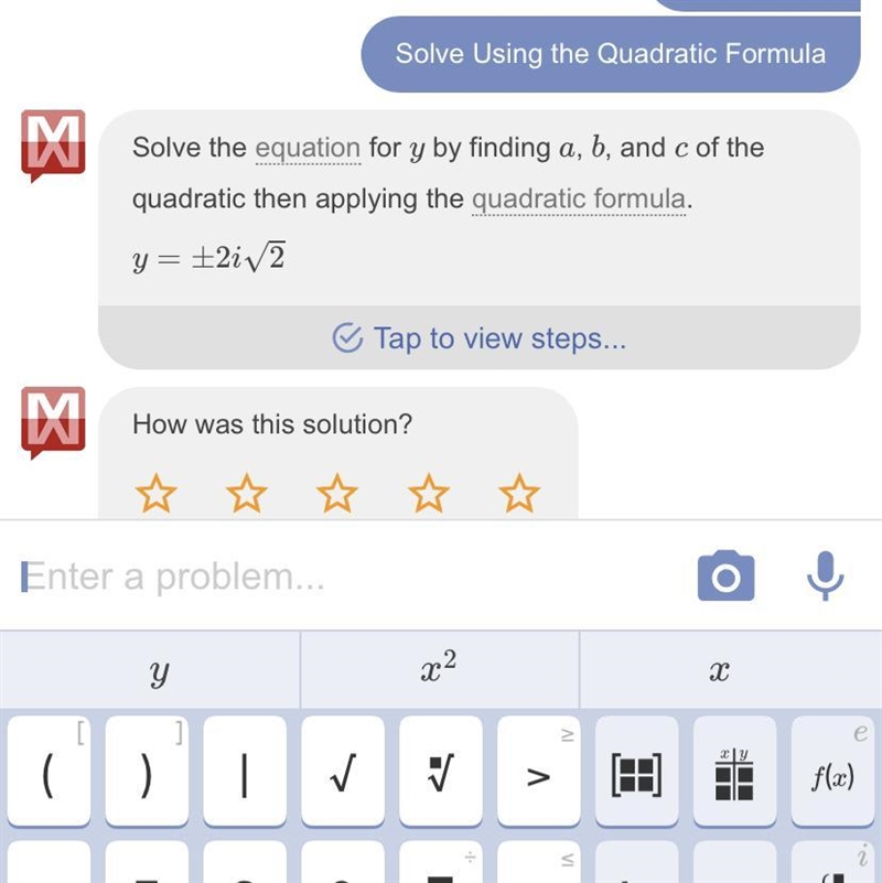 5y^2=-40 In quadratic Equation-example-1