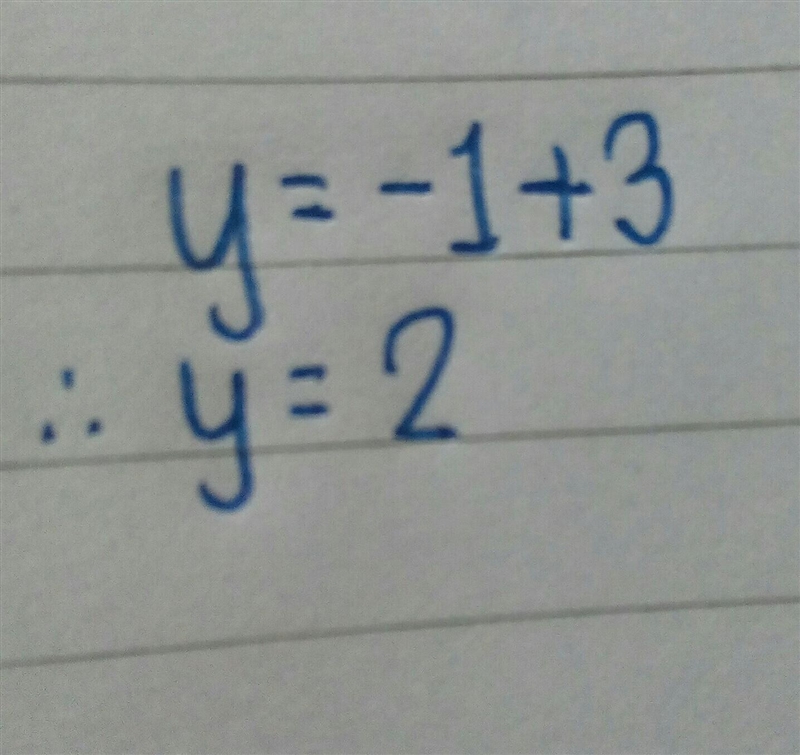 Y = -1 +3.? What is the answer-example-1