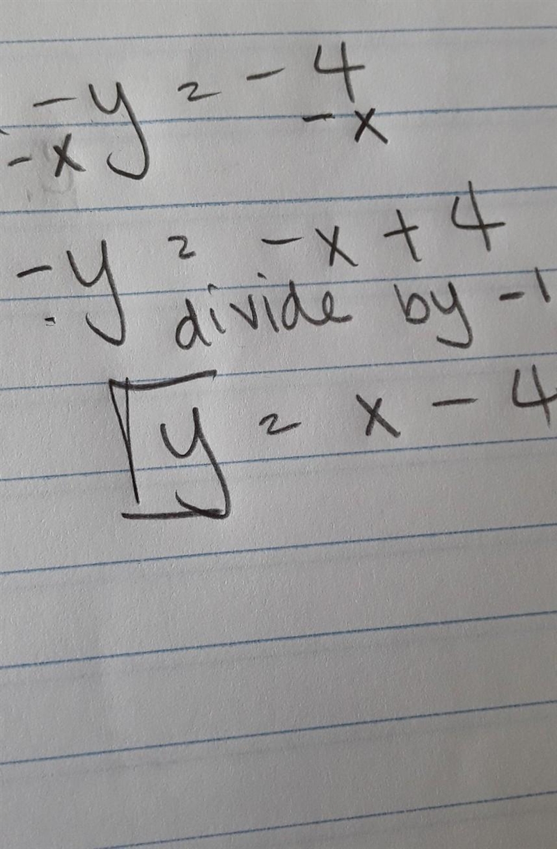 Solving for Y. Write the slope-intercept form of the equation of each line. Show work-example-1