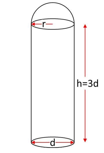 A farmer wants to build a new grain silo. the shape of the silo is to be a cylinder-example-1